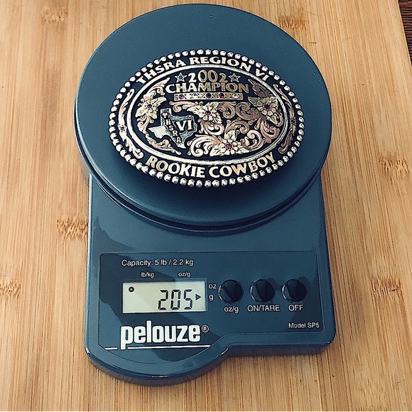 $1,128  2002 Estate Champion Cowboy Buckle  Sterling Silver & 10K Gold Filled - Picture 7 of 9